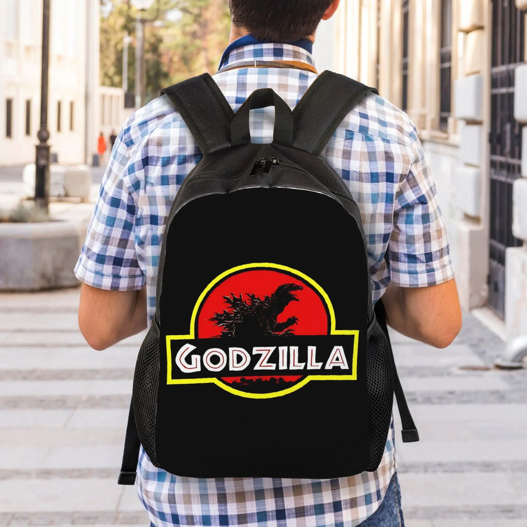 1Piece Logo New School Year Bookbag GODZILLA Office Staff   Backpack view 5