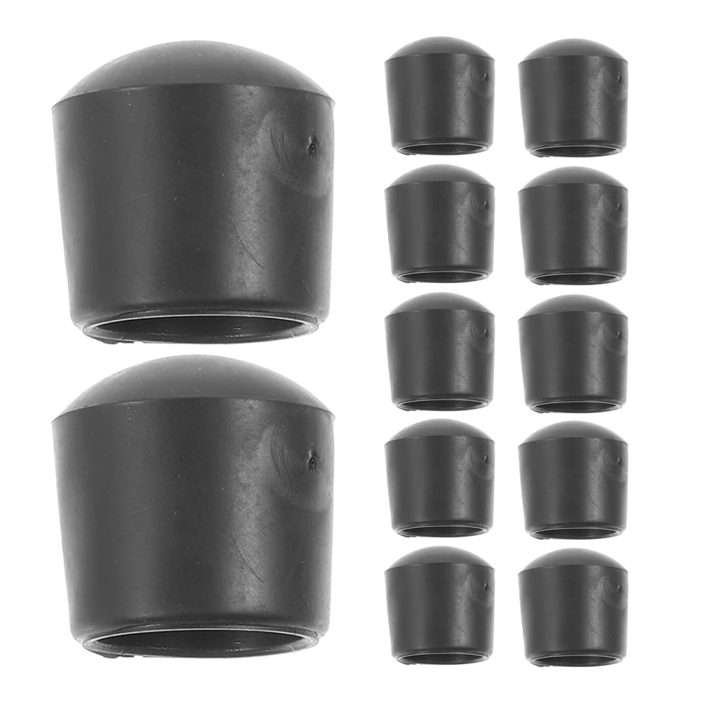 

16pcs Foosball Table Accessories Durable Iron Rod Caps PVC Mini Protectors Black Pole Cover Easy Installation Gaming Experience
