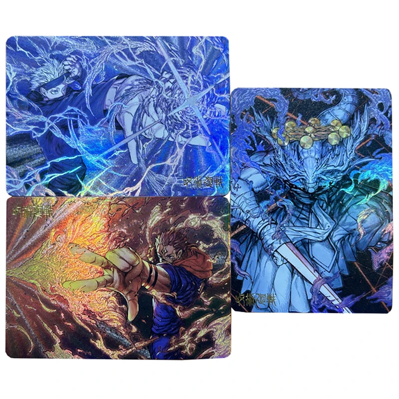 

3 шт./компл. Jujutsu Kaisen Gojo Satoru Ryomen Sukuna DIY самодельная цветная флэш-карта аниме игровая коллекционная карта подарочная игрушка 63*88 мм