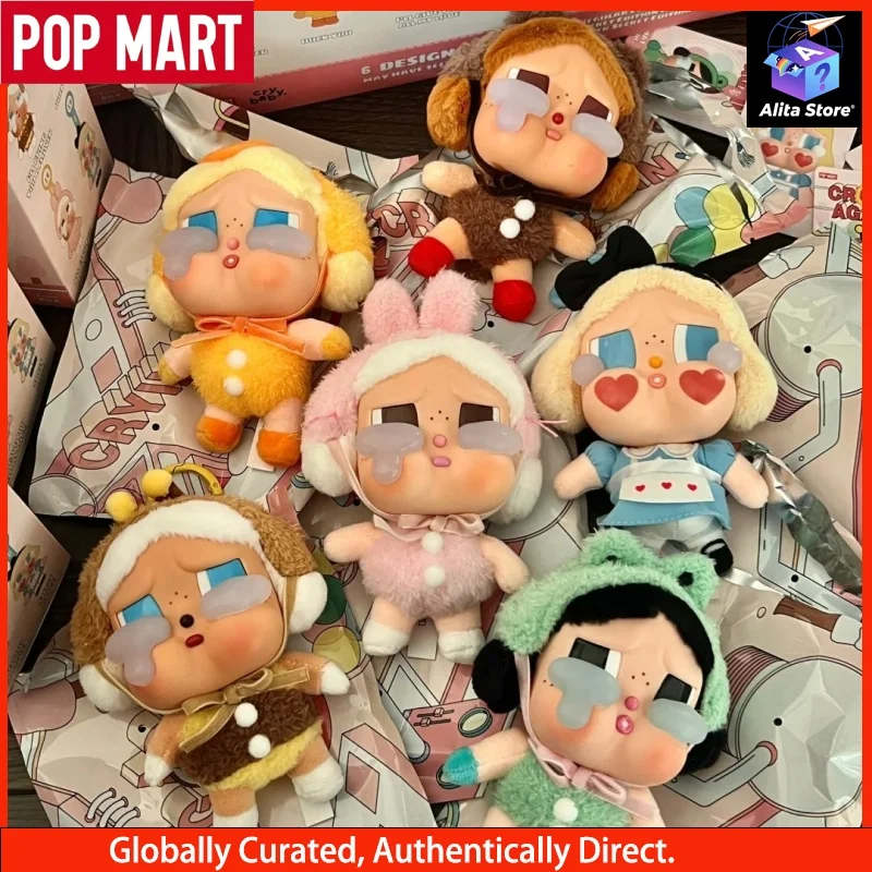 

Popmart Crybaby Виниловая слеза Фабрика Лицо Плюшевая слепая коробка Подвеска Коллекционная фигурка Кукла Модный подарок Игрушка Плюшевые игрушки Коробка-сюрприз