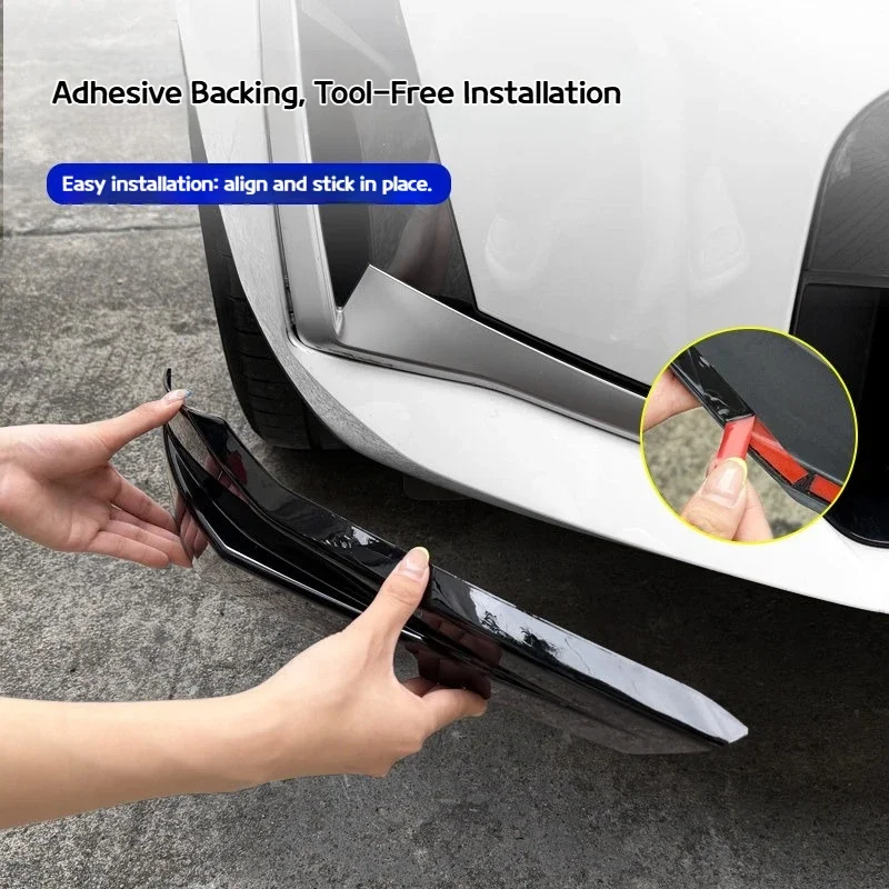 IOSN For BMW X3 G45 2025-2026 Car Front bumper guard corner anti-collision strip bumper edge protection anti-scuffing decoration