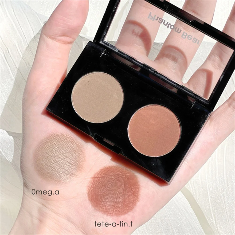 1~4PAIRS 2 Color Eye Shadow Palette Daily Eye Makeup Pretty Matte Eyeshadow Female Maquillaje Colorful Eyes Pigment