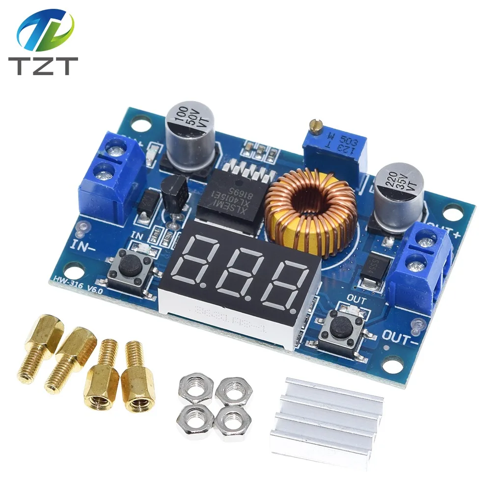 DIYTZT 1/3PCS 5A 75W XL4015 DC-DC Converter Adjustable Step-Down Module 4.0-38V to 1.25V-36V DIY Adjustable Power Supply