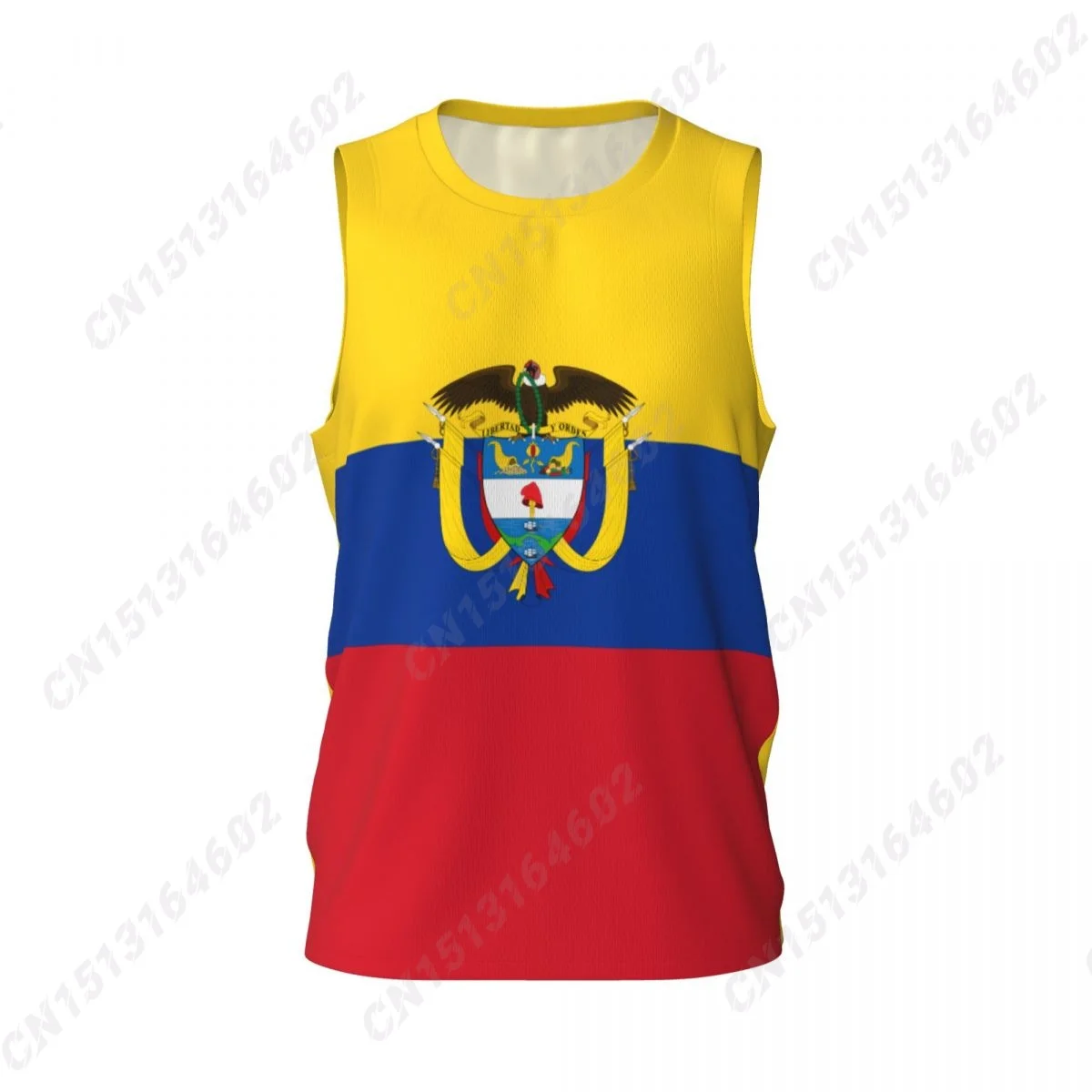 Custom Colombia Country Flag 3D Printed Basketball Goat T Shirt Men Summer T-shirt For Running Fitness For Gift