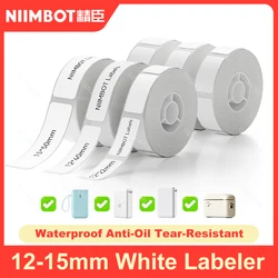 Waterproof Niimbot White Label Thermal Paper for D11 D110 D101 Printer Label Sticker Paper Roll Anti-Oil Tear-Resistant