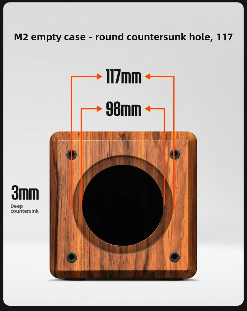 DIY 4 Inch Full Range Maze Speaker Empty Box Thickened Wooden Subwoofer Shell