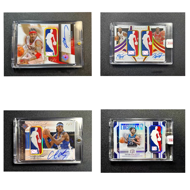 DIY Iverson UD Wooden Box Style Homemade Collectible Card Handwritten Signature Gold Stamped Number Laser Real Clothing Material