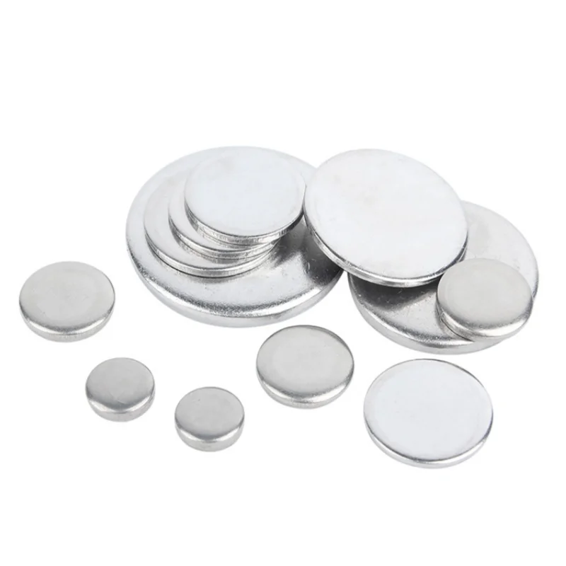 Durchmesser 42 ~ 80 mm, 304 Edelstahl-Rundplatte, solide runde Scheibe, flache Dichtung, rundes Metall