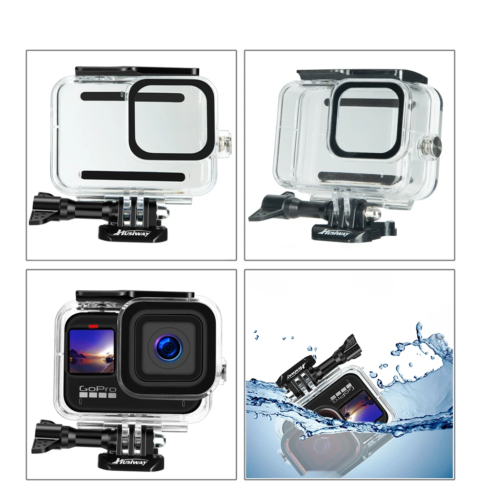 Accessories Kit for Gopro Hero13 12 11 10 9 8 7 6 5 Black Waterproof Housing Screen Film for EKEN Gopro12 Gopro9 Gopro8 Gopro7