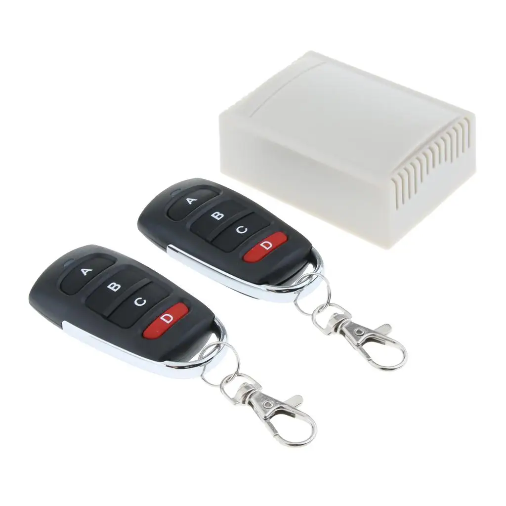DC 12 V 4 Kanäle RF Wireless Fernbedienung Relais Schalter Empfänger Sicherheit