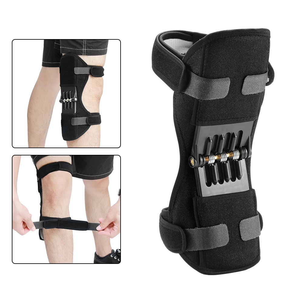 Knee Protection Joint Support Booster Power Knee Pads Powerful Rebound Spring Force Sports Support Reduces Soreness Arthritis