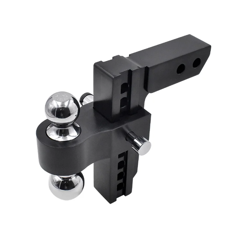 Aluminum Tow Hitch Heavy Duty Trailer Adjustable Ball Black Powder Coated Adjastble Trailer Hitch