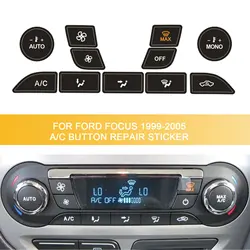 For Ford Focus 1999-2005 Air Condition AC Climate Control Worn Peeling Button Repair Decals Stickers PVC Car Accessories