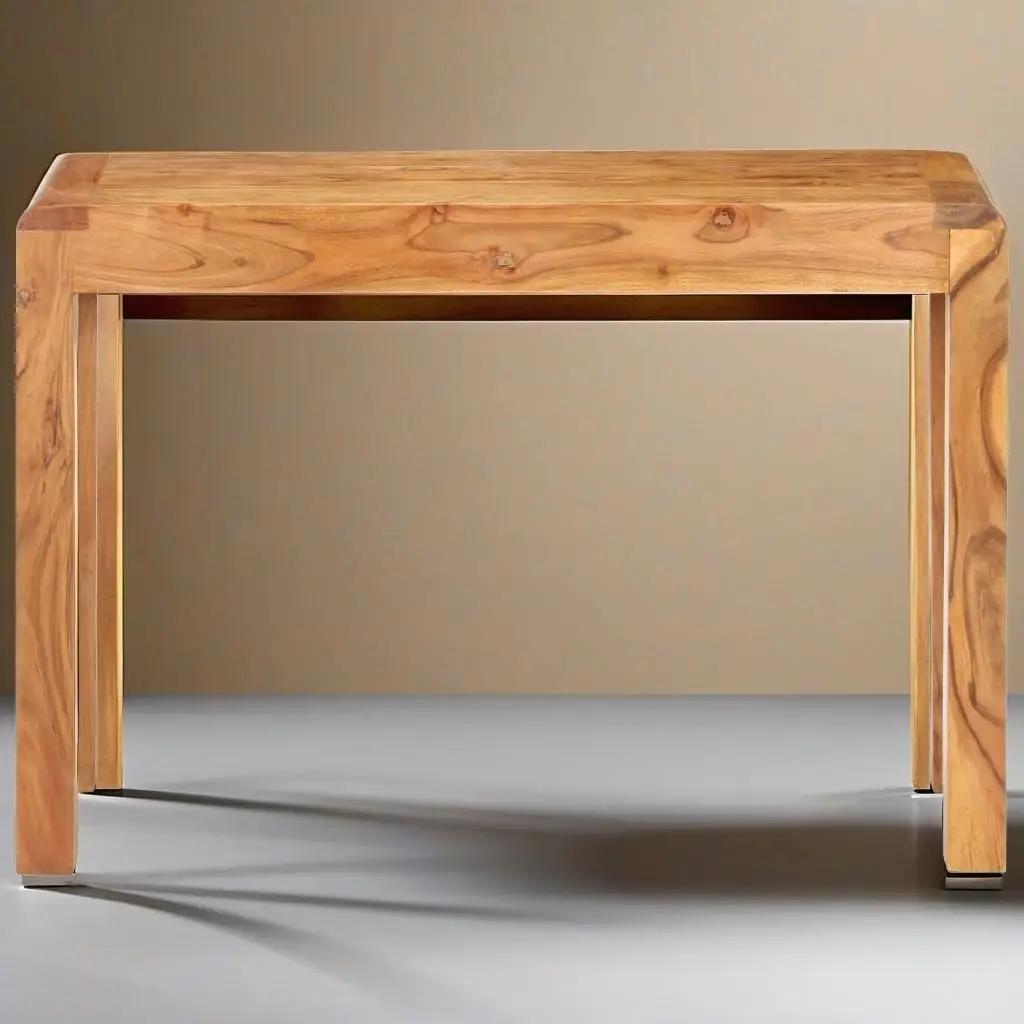 Stylish Console Table 43.3x15.7x29.9 - Solid Acacia Wood with Elegant Honey Finish