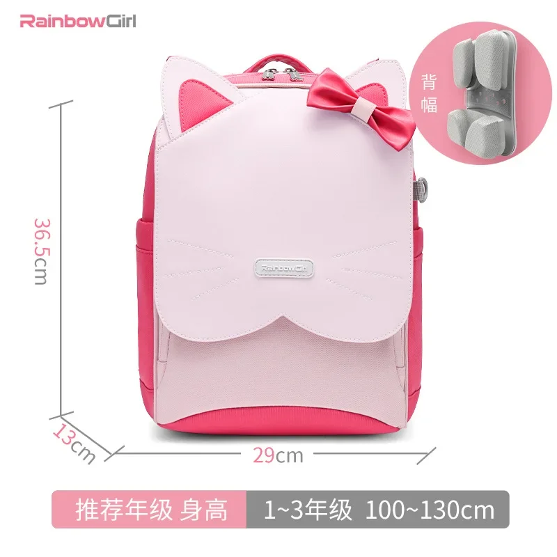 Sanrio Hello Kitty Nieuwe Student Schooltas Schouderstuk Schattige Cartoon Grote Capaciteit Waterdichte Lichtgewicht Dubbele Schouder Rugzak