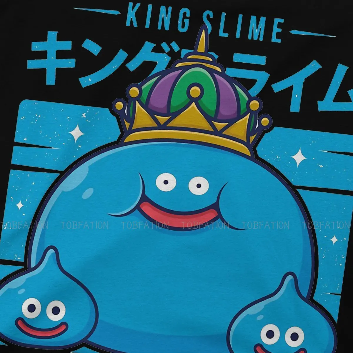 King Slime Dragon Quest T Shirt Vintage Punk Oversized Crewneck TShirt Big sales Harajuku Men\'s Tops