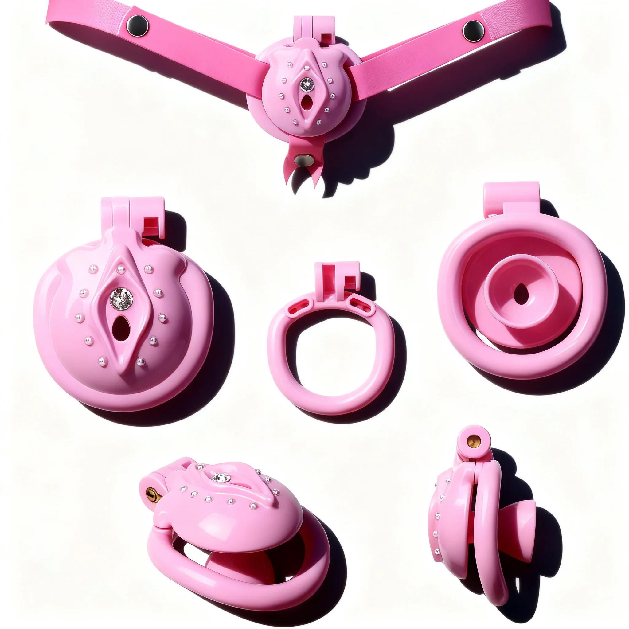 SXM Detachable Chastity Belt Built-in Urinal Port  Lock BDSM Chastity Cage Cock Belt Sexual Restraint Abstinence Sex Toys