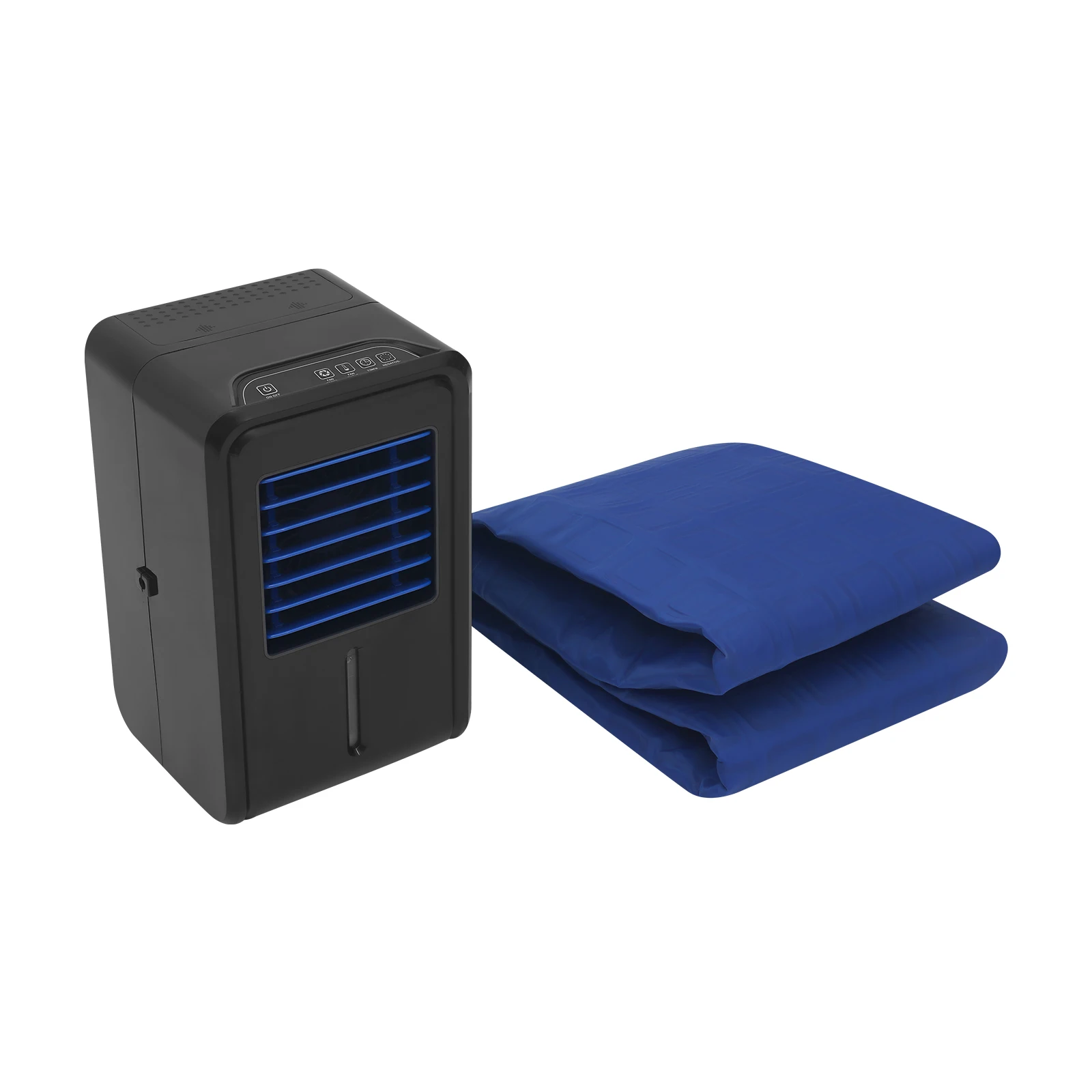 Double-Person Cold Water Mattress, Cooling Bed Mattress, Water Bed Cooler with 4 Fan Speeds & Remote Control for Home Bedroom