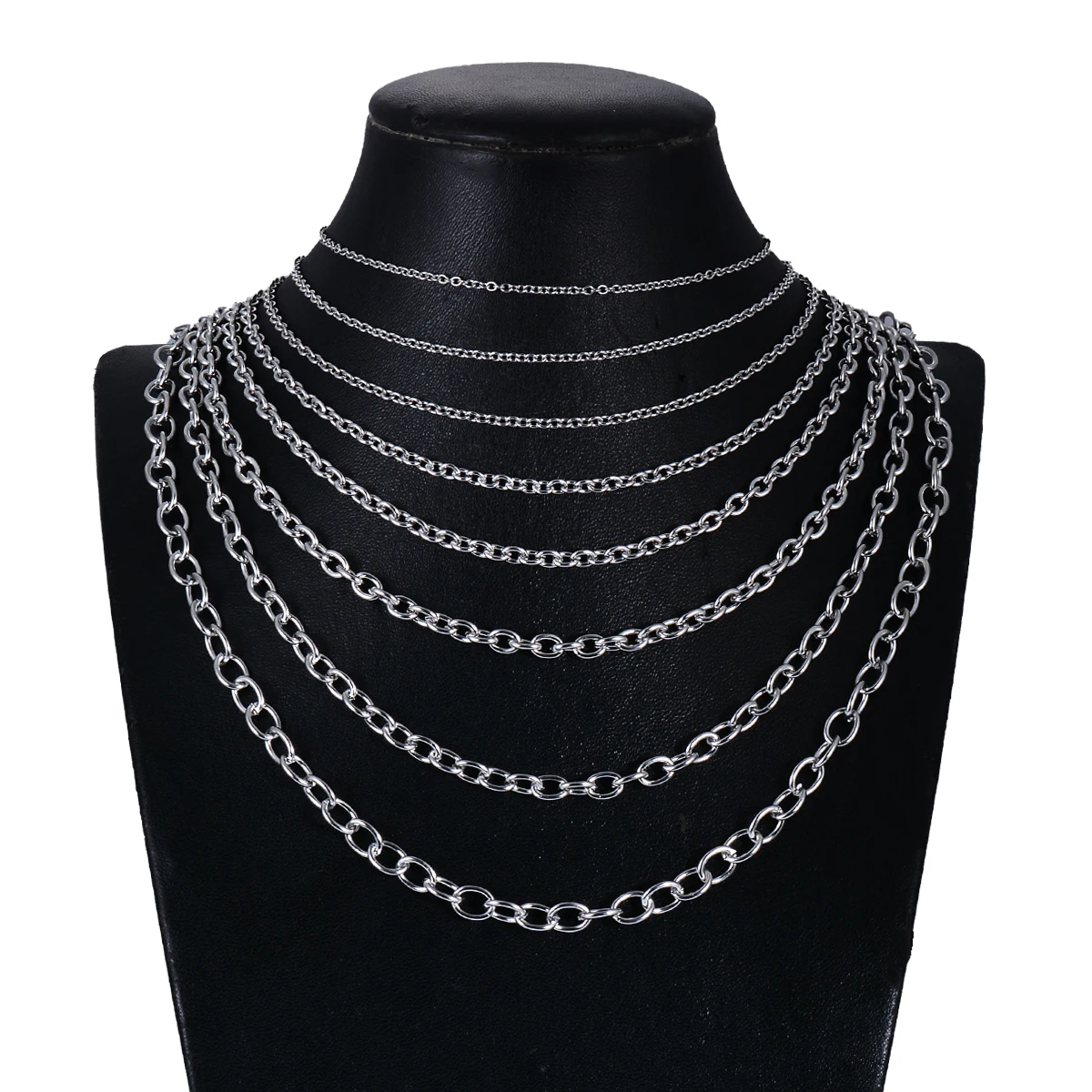 1,5/2/2,5/3/4/4,5mm Edelstahl Kreuz O Kette Edelstahl Stele Rolo Halskette für Frauen Männer DIY Schmuck Dünne Armband Halskette – Detail 8