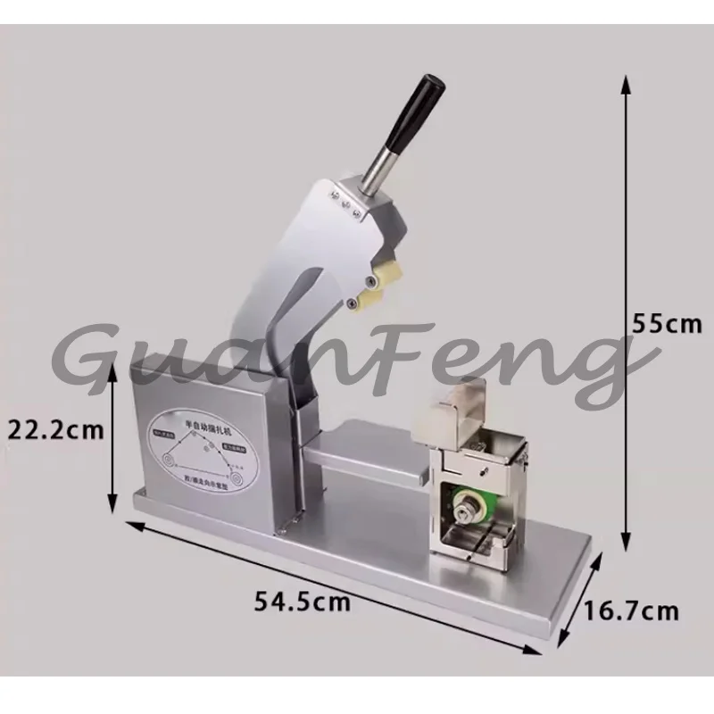 Semi-automatic PE or PVC film binding machine