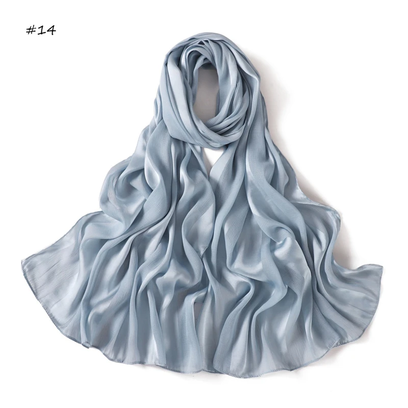 Bufanda sedosa de gran tamaño para mujer, Foulard liso para mujer, Hijab de lujo, Bandana larga, vestido de fiesta de noche, chales y chales 2025