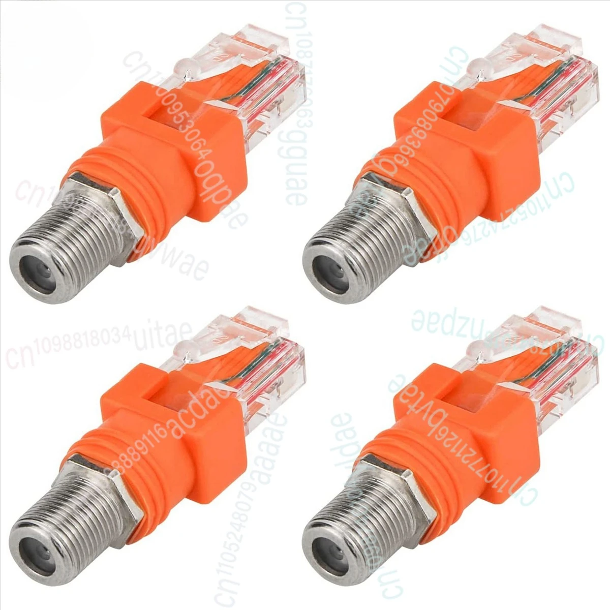 

Коаксиальный адаптер Ethernet, 4-комплектный преобразователь коаксиального RF F «мама» на RJ45 «папа» для тестера линий