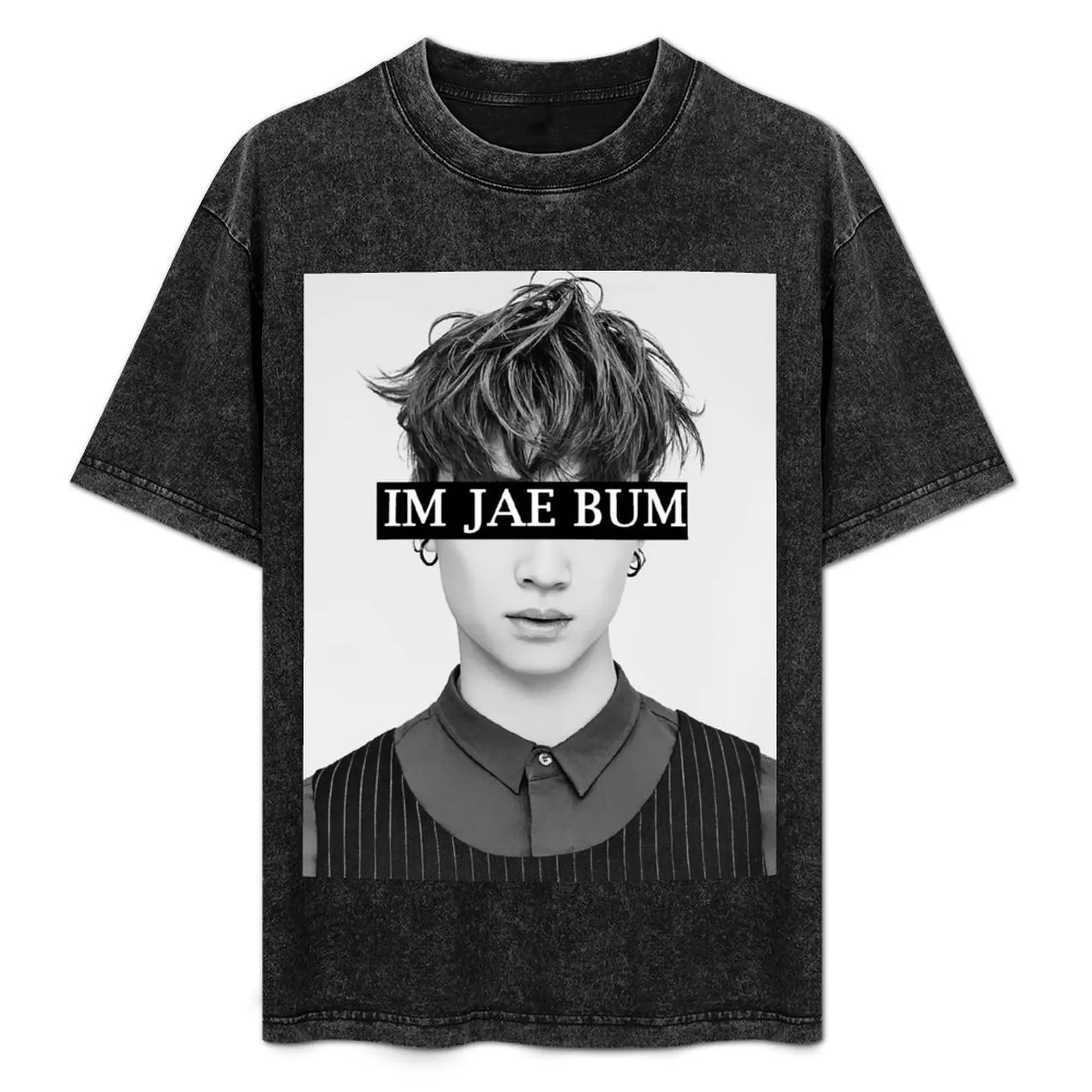 

Футболка IM JAEBUM (GOT7) свободного кроя с короткими рукавами больших размеров
