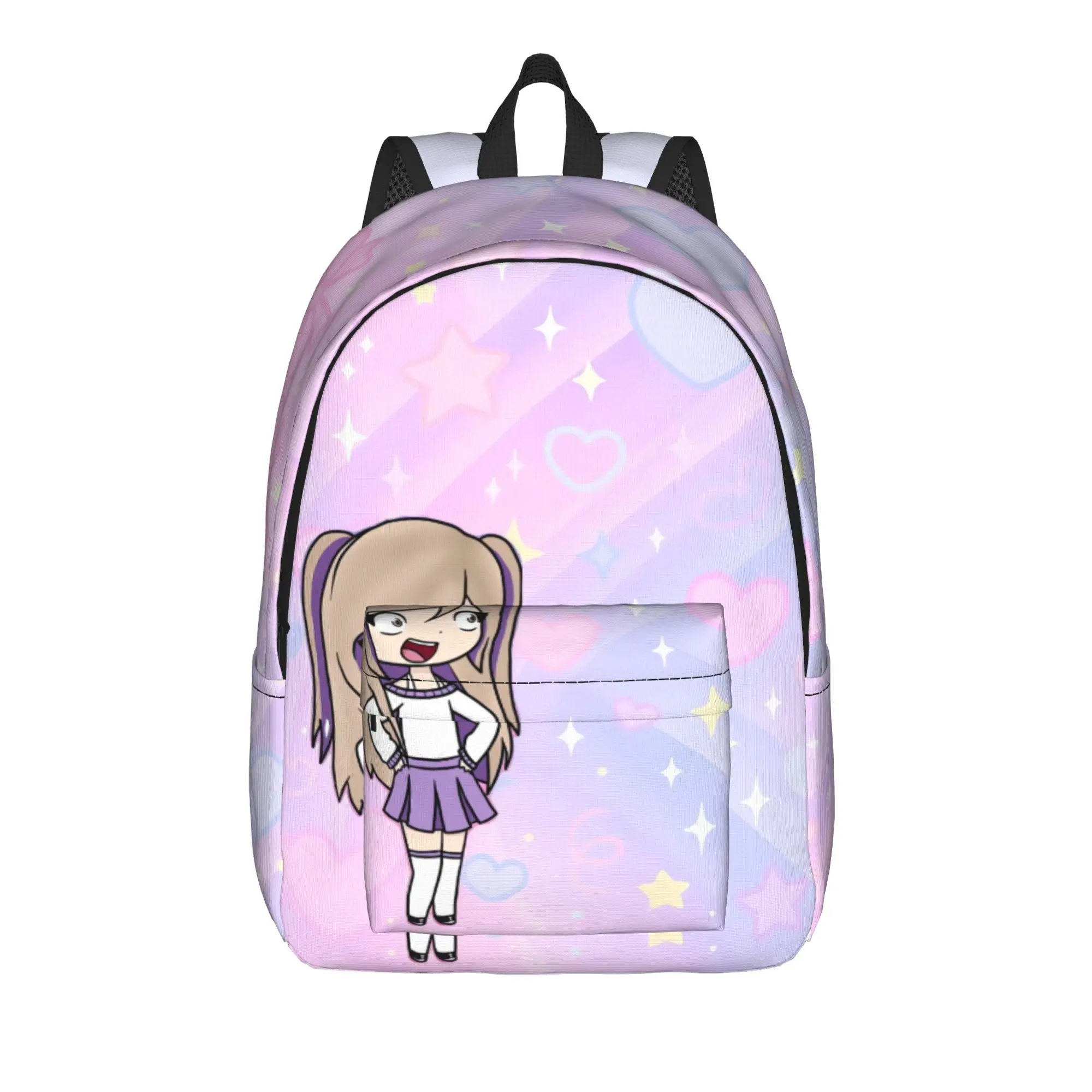 Soft Pink Bow Lyna Vallejos Backpack  College Backpacks Women Custom Big High School Bags Aesthetic Rucksack