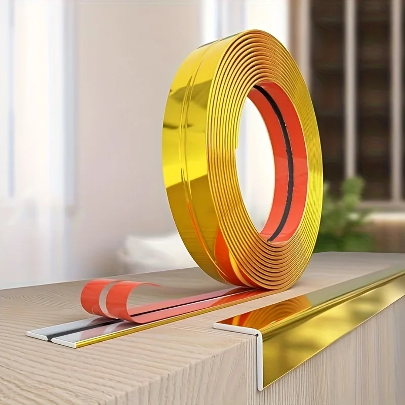 1PC Wide Corner Guard Strip, Self-adhesive Tile Sticker, Wall Gap Sealing Tape Strip Corner Protector Strip, Wear- And