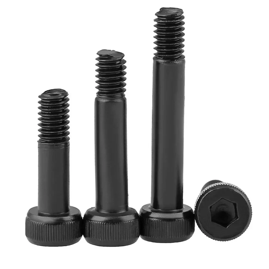 20/50Pcs M2 M2.5 M3 M4 Bushing Screw Carbon Steel Half Thread Black 12.9 Grade High Strength Semi Thread Hexagon Socket Screws