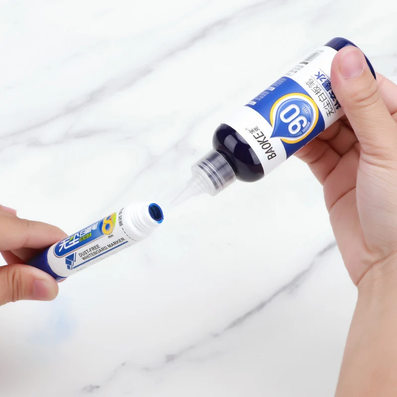 1 коробка, 90 мл, сменные жидкости для маркеров для досок, красные, синие, черные цвета, совместимые со всеми стираемыми маркерами для досок