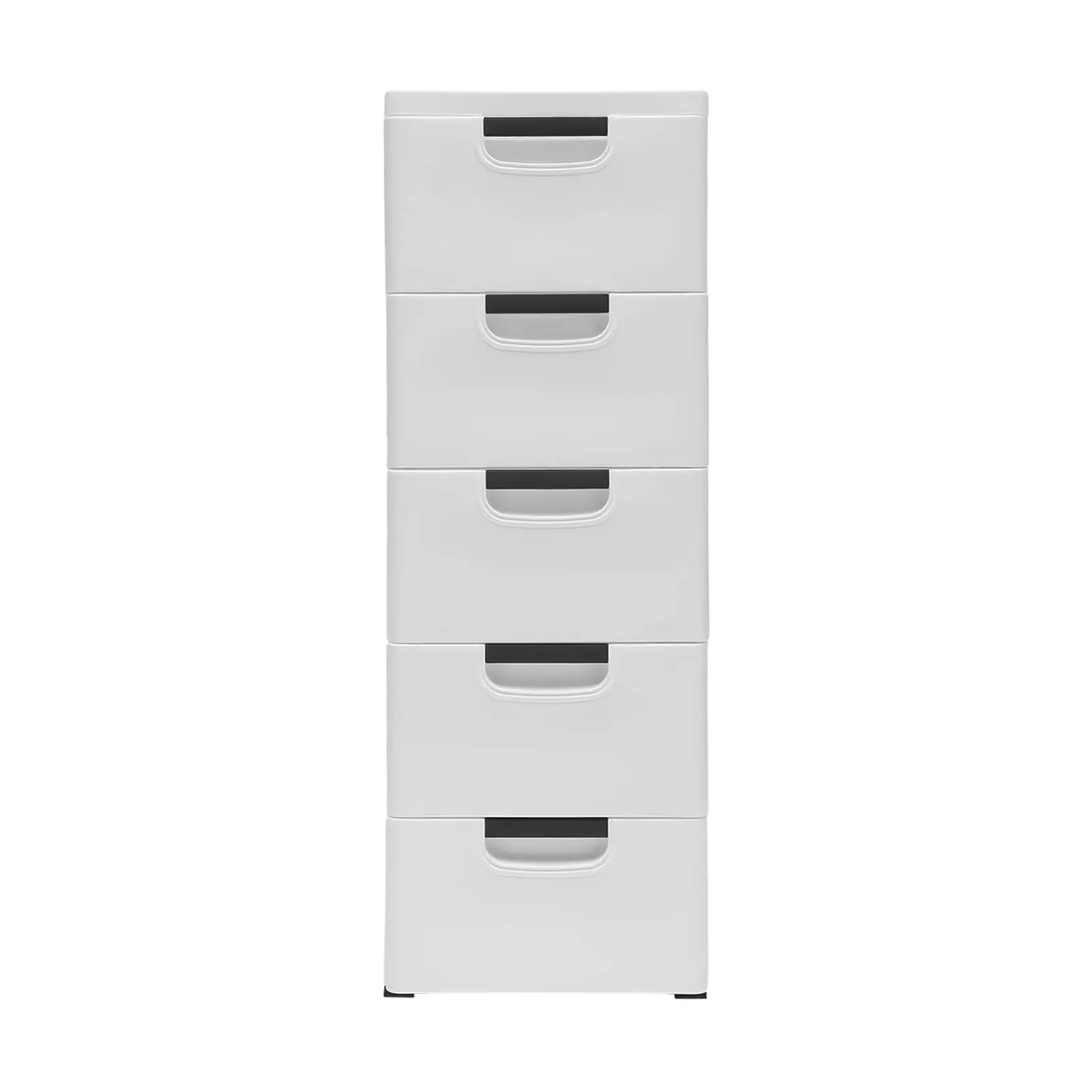 

Modern Drawers Dresser, 5 Tier Storage Tower with 6 Drawer and 4 Wheels, Movable Storage Tall Small Cabi