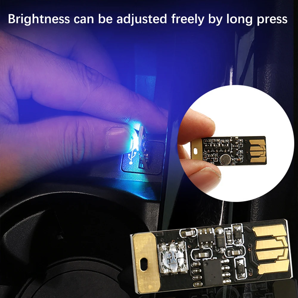 LED USB Dekorative Lampe Auto Innen Atmosphäre Licht Mini Kleine USB LED RGB Club Disco Magische Bühne Wirkung Musik rhythmus lichter