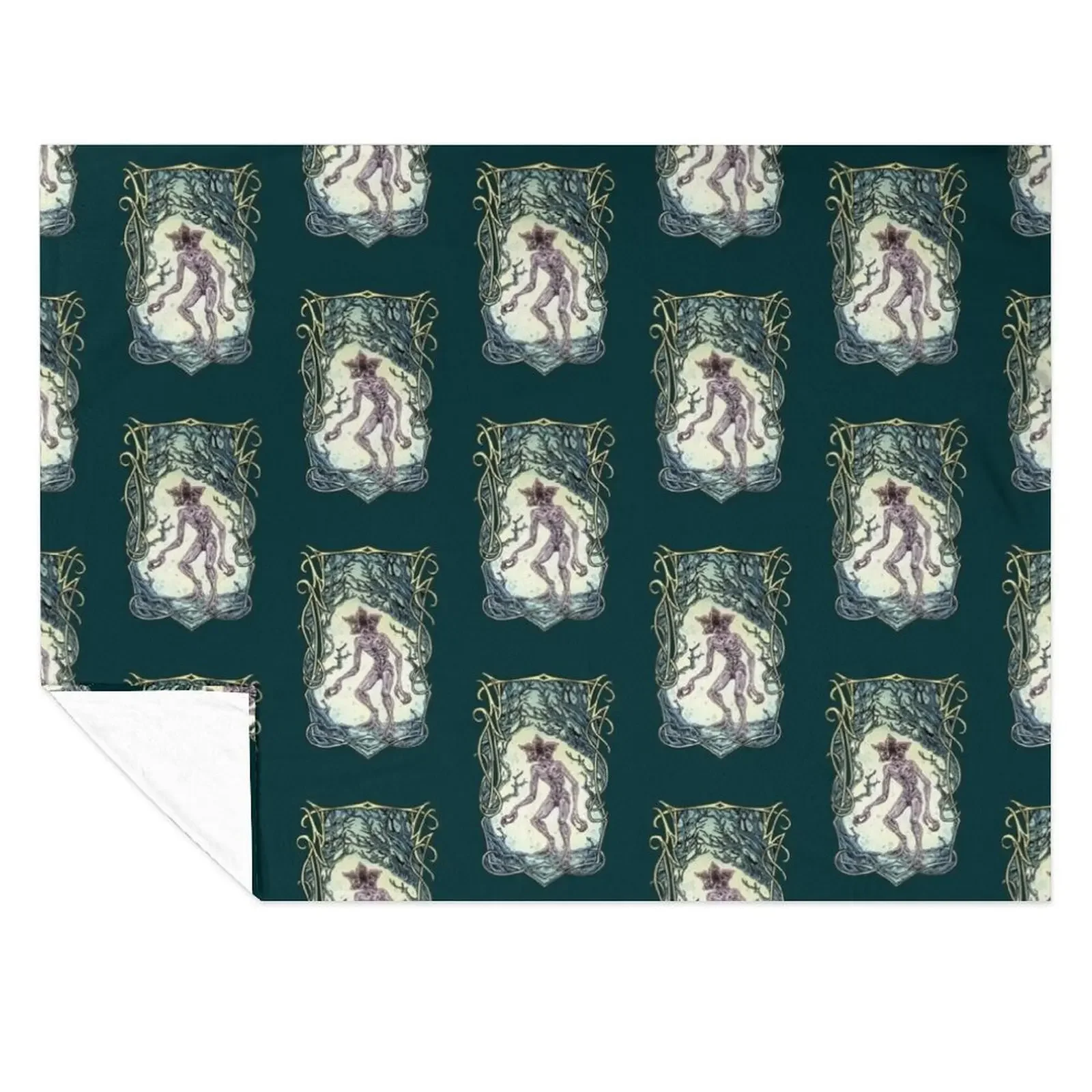 

Demogorgon Throw Blanket Decoratives Plaid on the sofa Decorative Throw Comforter Blankets
