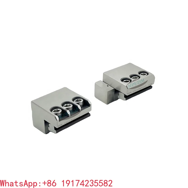 Compatible with ER-033958 Hardened High Precision Steel Vise Jaw for Wire Cut EDM Machining Basic Holder HE-E07043