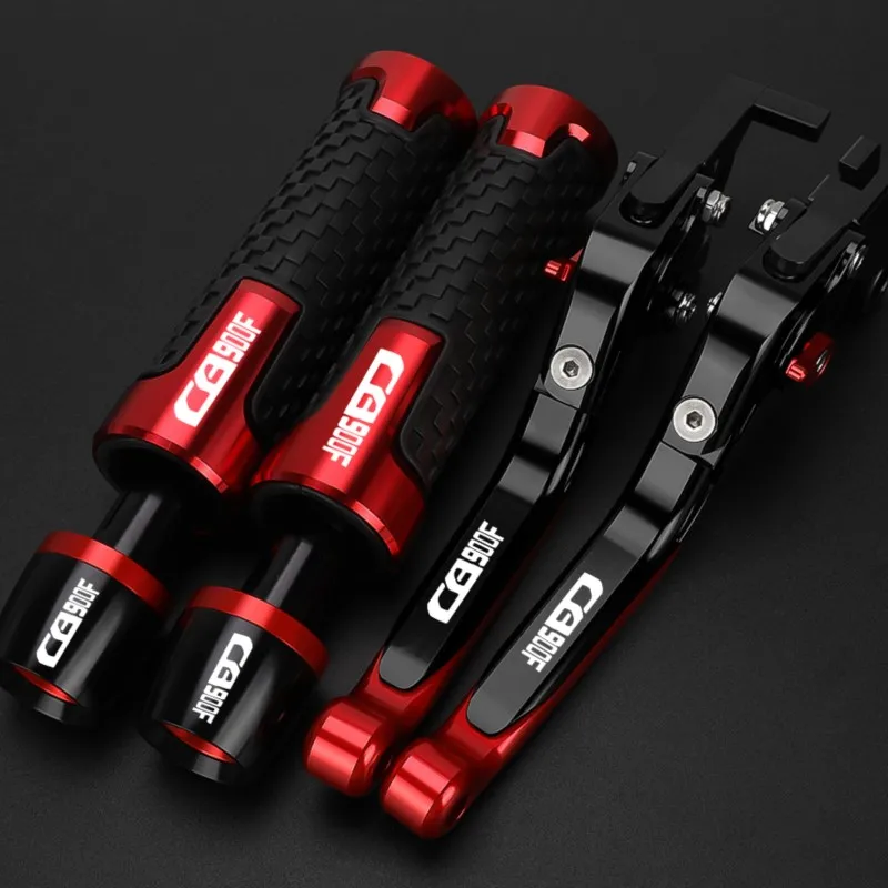 Motorcycle Aluminum Adjustable Brake Clutch Levers Handlebar Hand Gripss FOR HONDA cb900f CB900F 2001-2007 2008 2005 CB 900 F