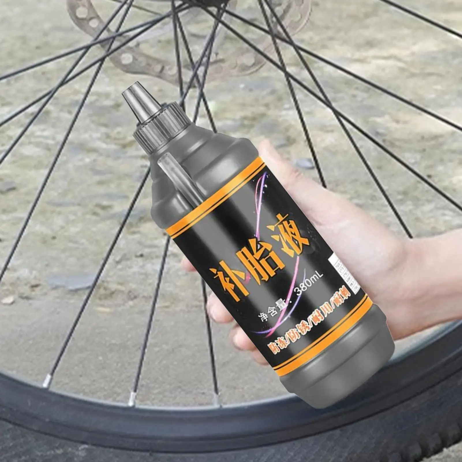 380 мл герметик для плоских шин, долговечный, быстрый автоматический герметик для шин, жидкий клей для шин для велосипеда, автомобиля, квадроцикла, трактора, спортивного спорта