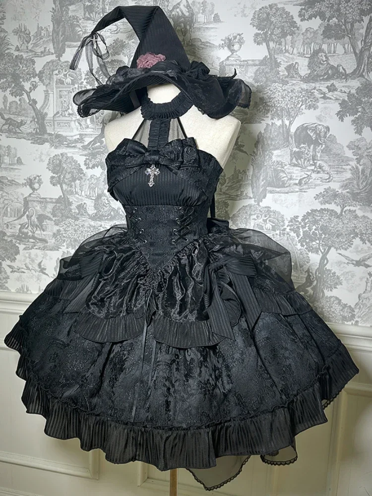 

Puppet Mystery~Solid Color Hanging Neck Lolita Dress by Alice Girl~Pre-order