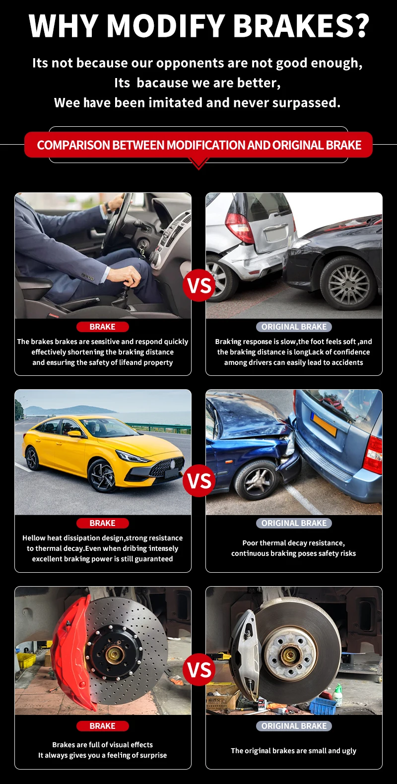 4G0615301E 4G0615601E قرص فرامل أمامي وخلفي مع 5 فتحات قرص دوار فرامل السباق لـ Au di RS6 Avant Quattro(C7/4G5/4GD) #4