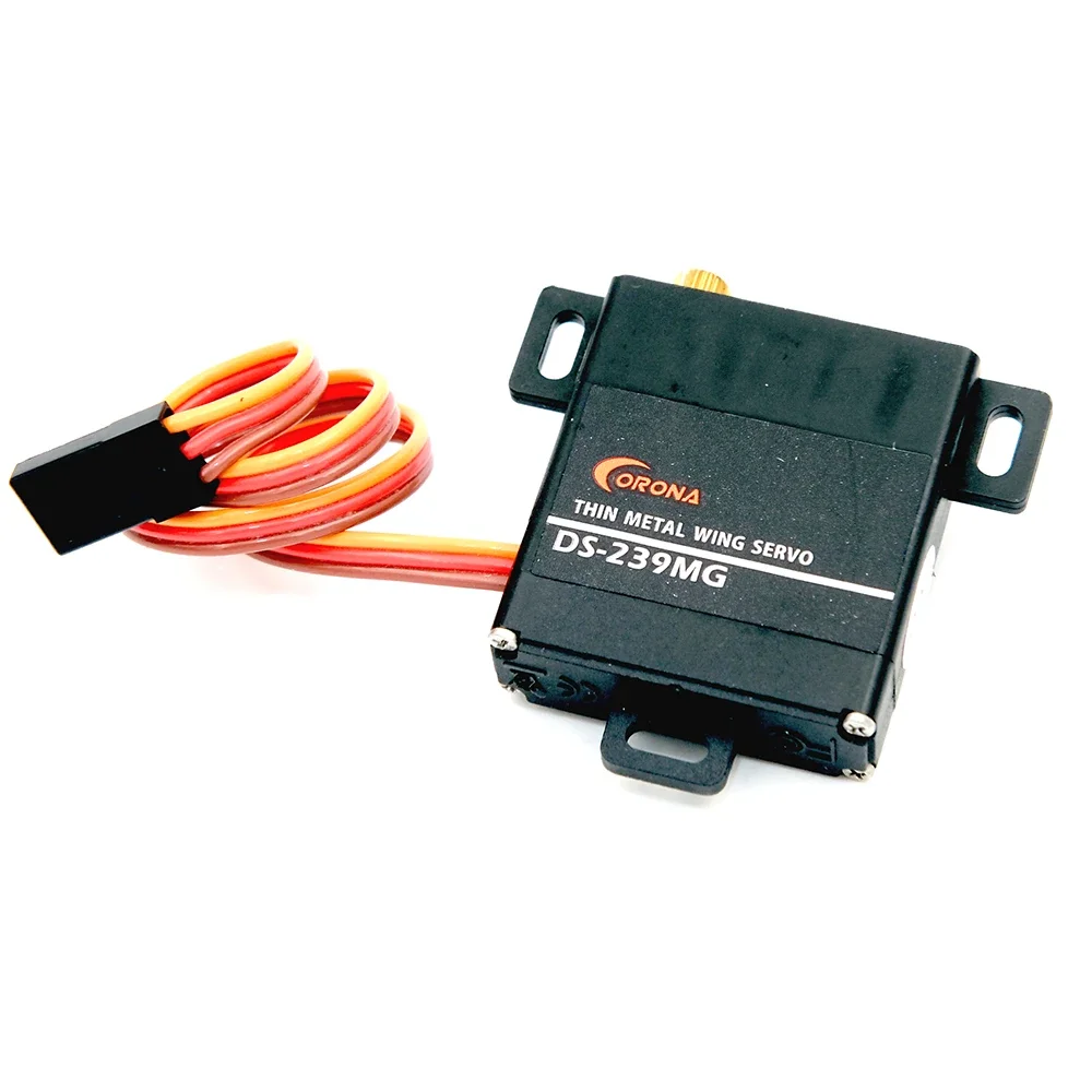 4PCS Corona DS239MG Digital Slim Wing Servo Metal Gear 4.6kg / 0.15sec / 22g RC Glider Servo