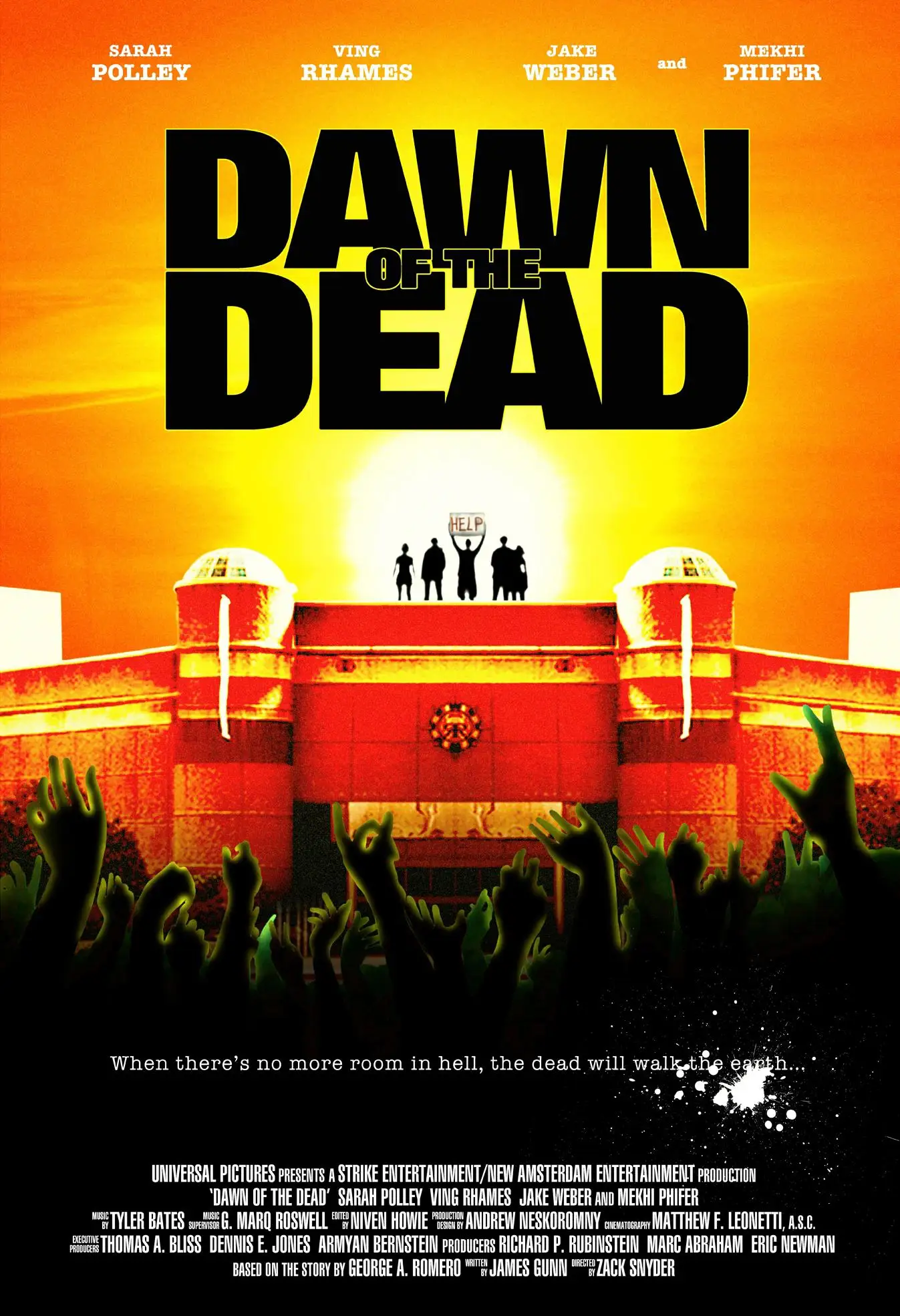 Film  Dawn of the Dead Poster Wall Art Rome Decoration