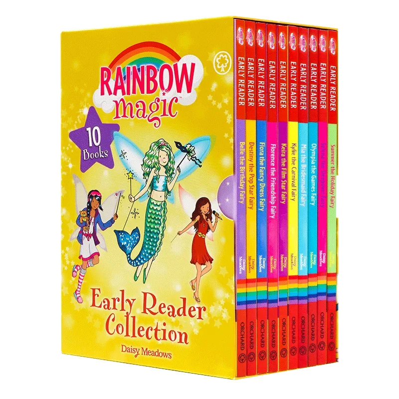 10 books/set, Rainbow Magic Early Readers, Children's books aged 4 5 6 7 8 English book, Graphic Novels 9781408364703