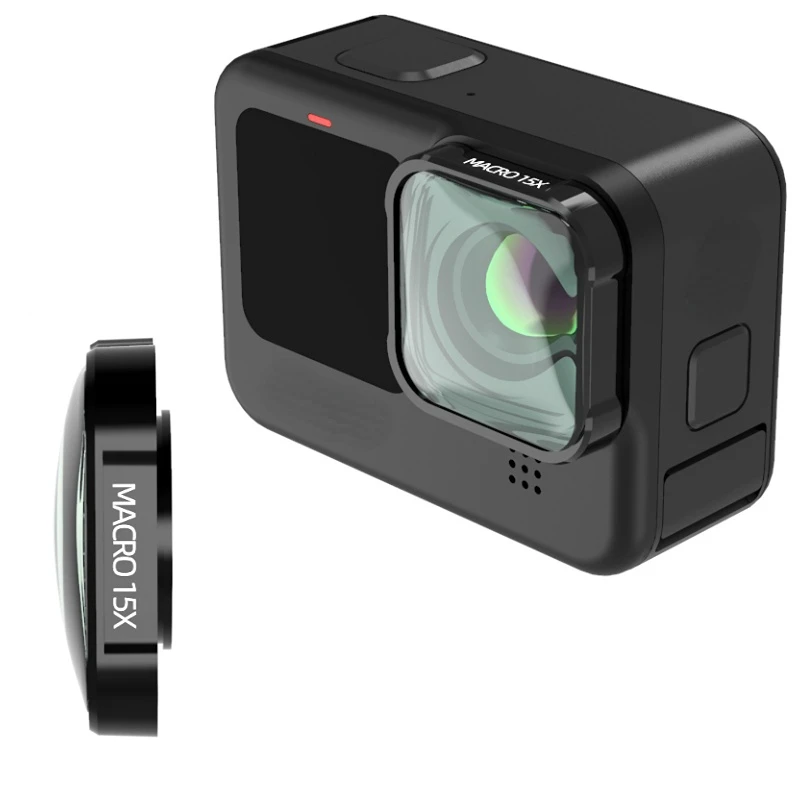 Go Pro 12 Filtr obiektywu makro Wielowarstwowa powłoka ze szkła optycznego Obiektyw makro 15X do Gopro Hero 9 10 11 13 Mini Akcesoria do aparatu fotograficznego