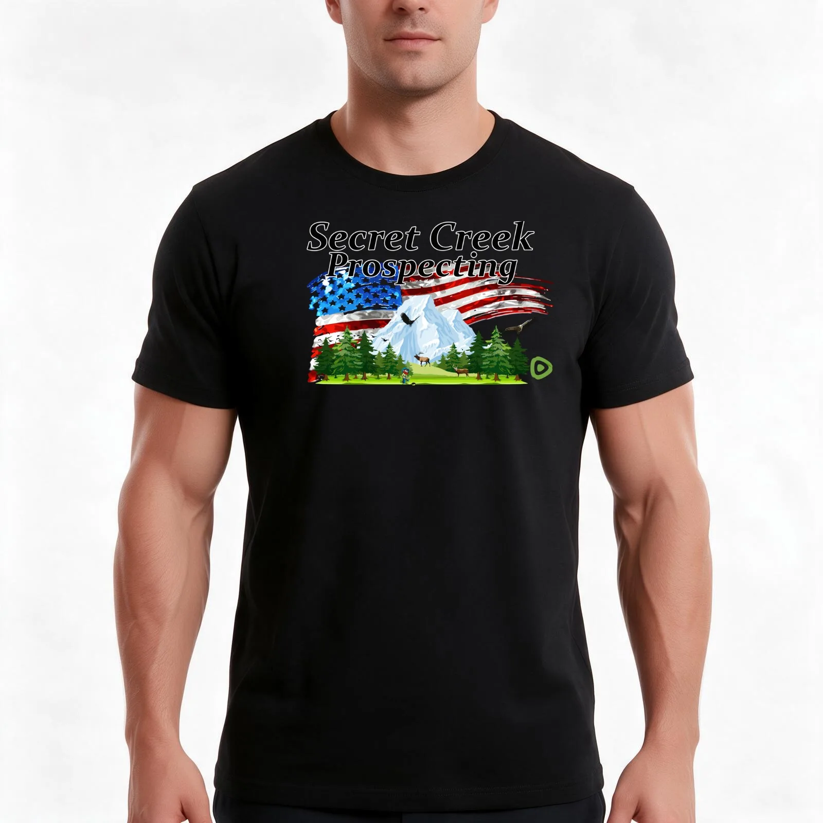 Secret Creek Prospecting Logo design T-Shirt Summer Casual Cotton Tee Oversized Streetwear Tops Vintage Graphic Print