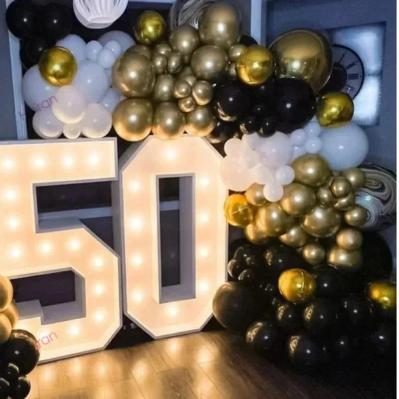 Freestanding LED Light 120cm Tall Marquee Prop For Birthday Party Decor Adult Milestone Or Celebration Photo Display