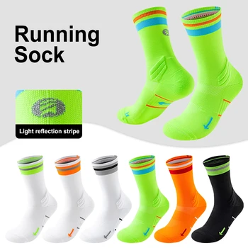 Running Compression Socks Spring Autumn Man Woman Marathon Cycling Sports Crew Sock