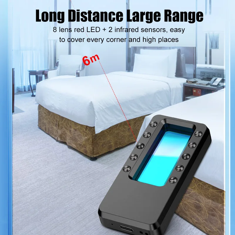 Anti Candid Infrared Ray Hide Camera Detector Optical Filter Glass Anti-Snooping Hotel Privacy Protection Door Window Monitoring