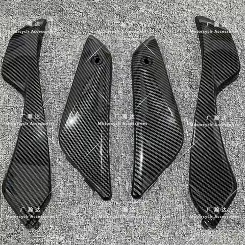 Carbon Fiber Painted Fairing Motorcycle Left Right Tank Side Cover panel For Fit HONDA CBR1000RR 2004 2005 2006 2007