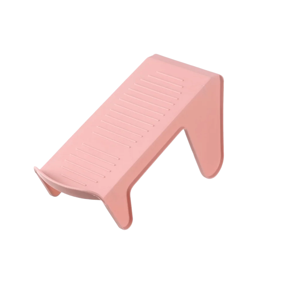 Durable Plastic Shoe Stacker Pink 25*11*14cm Shoe Slots Organizer Double Layer Shoe Rack for Closet Storage