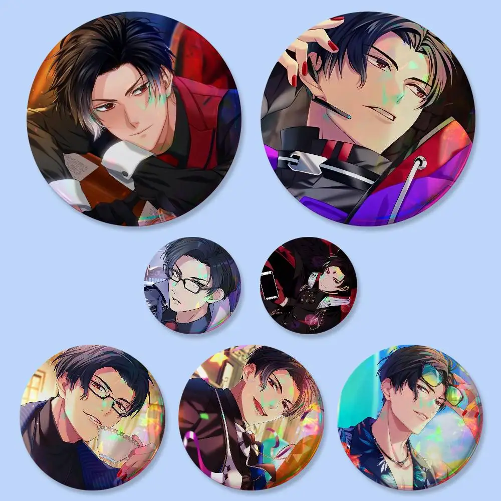 Cartoon O-Obey Me Lucifer Cool Badges Button Round Creative Pin Brooch Badge Bag Decor Accessories Fans Collect Friends Gifts